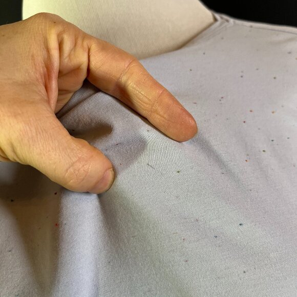 Lululemon Size 8? Back in Action Speckled Blue Long Sleeve Tee - Picture 3 of 11